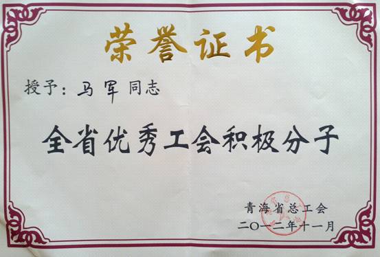 省物產(chǎn)集團工會優(yōu)秀個人、模范集體榮獲省總工會表彰